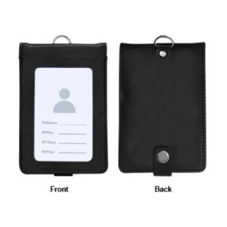 Smooth PU ID Holder Flip Open Wallet 05