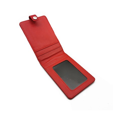 Smooth PU ID Holder Flip Open Wallet 03
