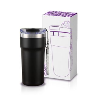 SNAPSIP Stainless Steel Bottle with Strap - 600ml 06