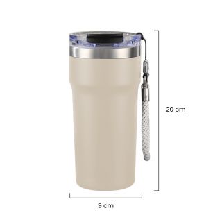 SNAPSIP Stainless Steel Bottle with Strap - 600ml 07