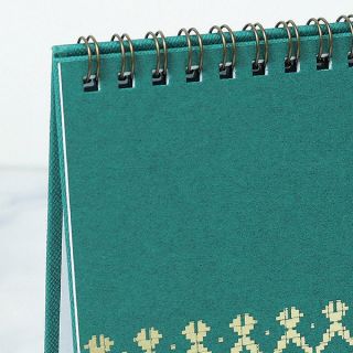 Songket H Wire-O Desk Calendar 2027 06