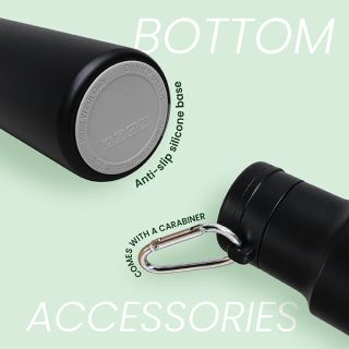 Stainless Steel Bottle With Carabiner - 450ml 04