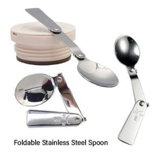 Stainless Steel Braised Thermos with Spoon - 600ml 06
