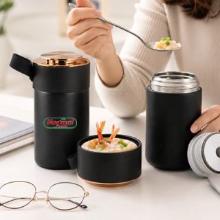 Stainless Steel Braised Thermos with Spoon - 600ml