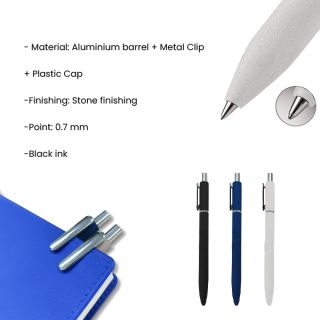STONE Press Action Aluminium Ball Pen 07