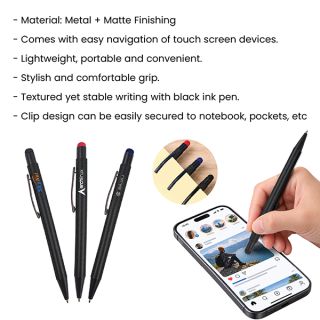 Stylus Press Action Metal Pen 08