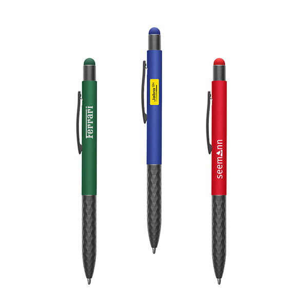 TOUCH Stylus Press Action Aluminum Ball Pen 01