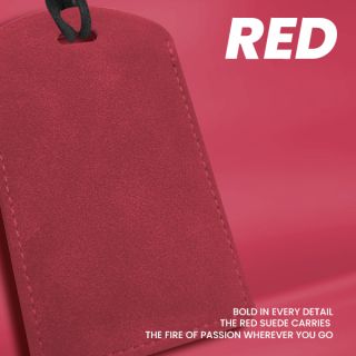 SUEDE PU ID Card Holder with Key Ring 08