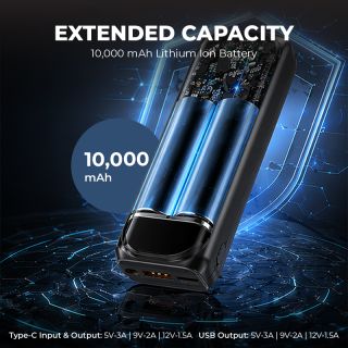 QuickPower Charge-Brite Power Bank - 10000mAh 12