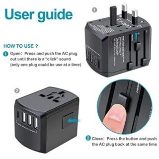SWIFT Travel Adapter Triple USB and Type-C Charger 05