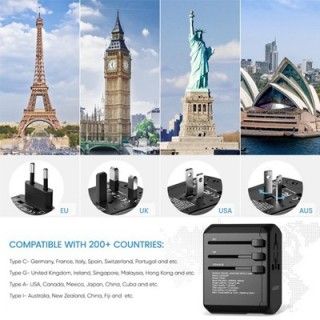 SWIFT Travel Adapter Triple USB and Type-C Charger 06