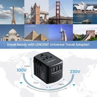 SWIFT Travel Adapter Triple USB and Type-C Charger 10