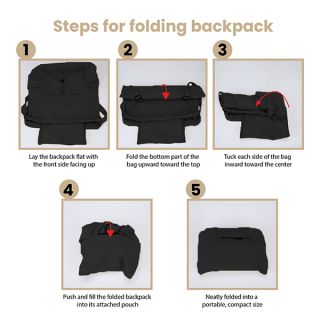 TARGET Foldable Nylon Drawstring Backpack 06