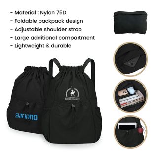 TARGET Foldable Nylon Drawstring Backpack 08
