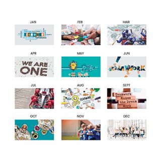 Teamwork Desk Calendar 2026 04