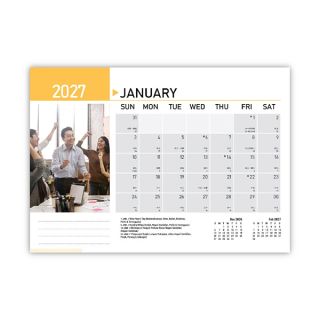 Teamwork Wire-O Desk Calendar 2027 03