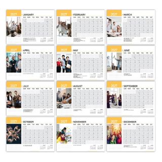 Teamwork Wire-O Desk Calendar 2027 04