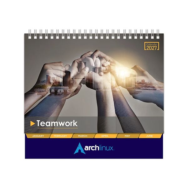 Teamwork Wire-O Desk Calendar 2027