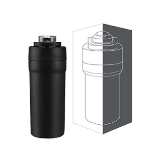 TIGO Stainless Steel Bottle with Straw Carry Handle - 680ml 09