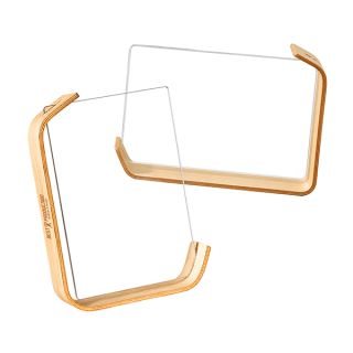 Transparent Acrylic with L-Shape Wood Frame 01
