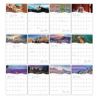 Travel ll Wire-O Desk Calendar 2027 04