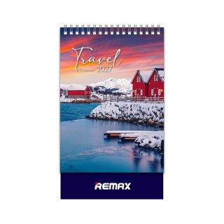 Travel ll Wire-O Desk Calendar 2027 01