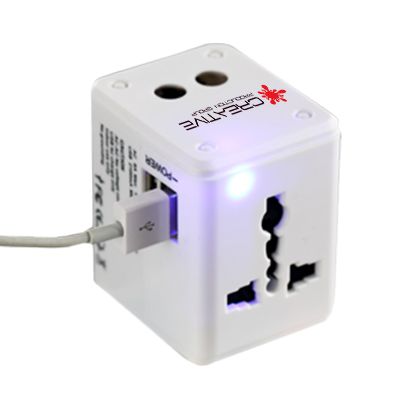 Travel Dual USB Multi-Function Adapter - 2.1A | Corporate Gifts ...
