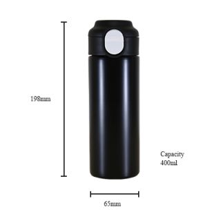 TRAVO Stainless Steel Thermos with Handle - 400ml 06