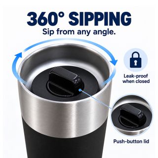 TWIST Insulated Stainless Steel Thermos Mug - 480ml 05