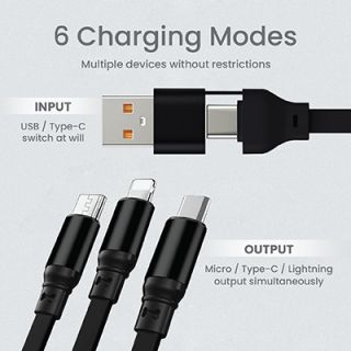 UNICORD 3-in-2 Retractable USB Fast Charging Cable 04