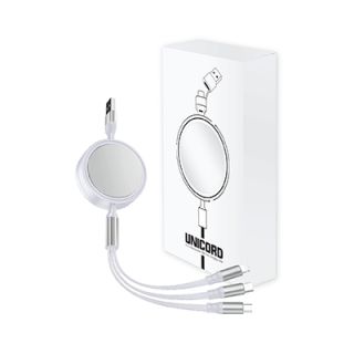 UNICORD 3-in-2 Retractable USB Fast Charging Cable 06