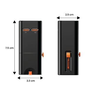 Universal Travel Adapter AC + 2 Type C Charger 08