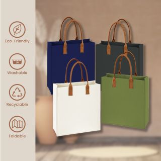 URBAN Felt 2 Tone Tote Bag - M 06