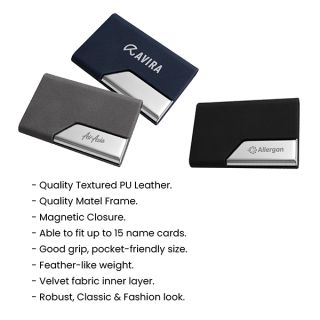 Urban Pattern PU Name Card Holder 02 05