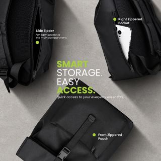 URBAN Rolltop Buckle Laptop Backpack 04
