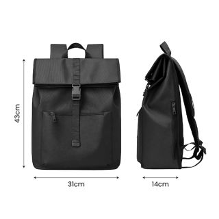 URBAN Rolltop Buckle Laptop Backpack 08