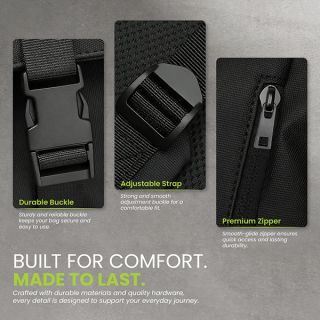 URBAN Rolltop Buckle Laptop Backpack 05