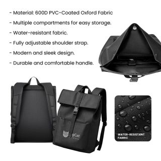URBAN Rolltop Buckle Laptop Backpack 09
