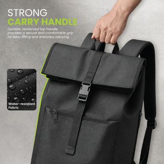 URBAN Rolltop Buckle Laptop Backpack 06