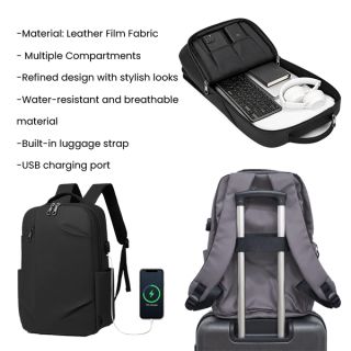 URBANIX Laptop Backpack with External USB Port 08