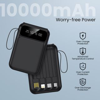 VOLT Power Bank with Built-in 4 Cables - 10000mAh 03