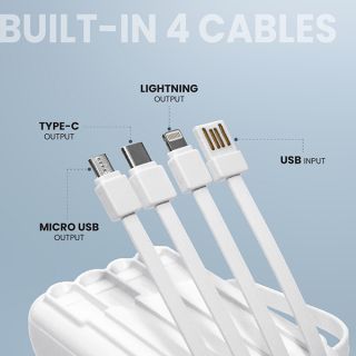VOLT Power Bank with Built-in 4 Cables - 10000mAh 05