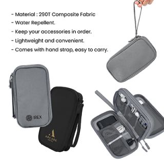 Water Repellent Polyester 2 Layer Gadget Pouch V2 07