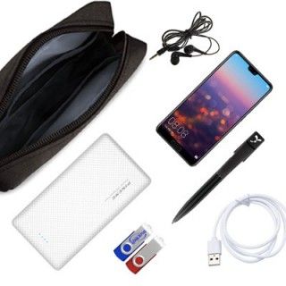 Water Repellent Travel Gadget Pouch - L Size 03