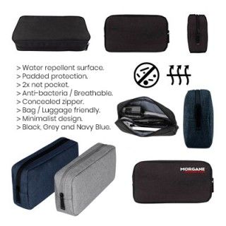 Water Repellent Travel Gadget Pouch - L Size 07