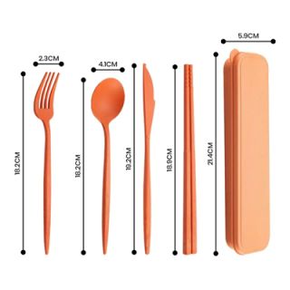WHEAT 4-in-1 Colour Eco-Cutlery Set 10