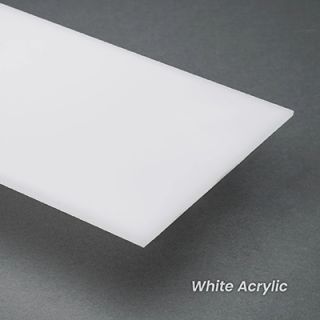 White Acrylic Name Tag with Magnetic Back 09
