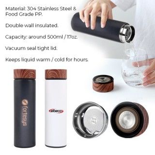 WOOD Premium Stainless Steel Thermos - 500ml 11