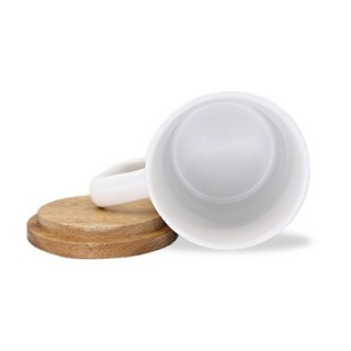 Wooden Cap Ceramic Mug - 450ml 03