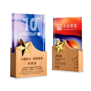 Wooden Crystal Series type 1 Trophy 01